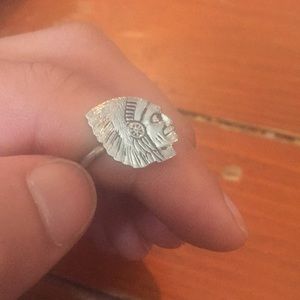 Real silver chieftain ring